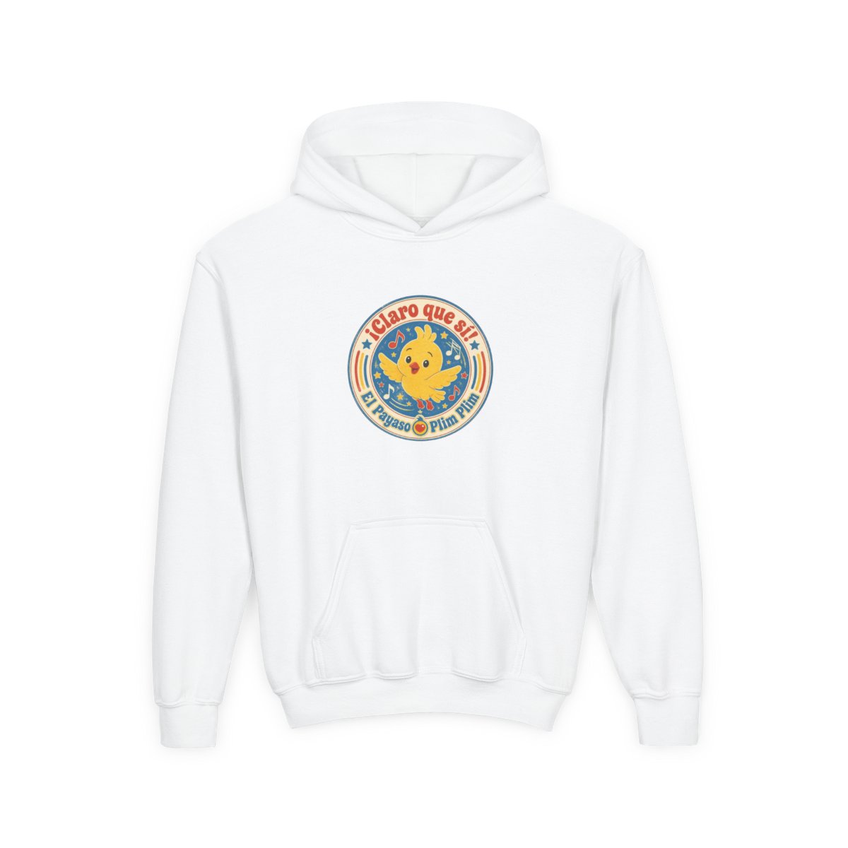 El Payaso Plim Plim "¡Claro que sí! El Payaso Plim Plim" Kids Hoodie - alternate angle 2, merchandise
